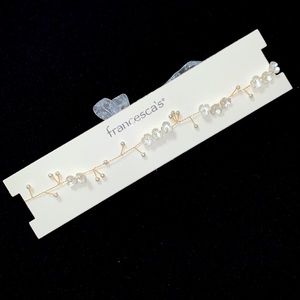 Bridal Flowers & Pearls Headpiece